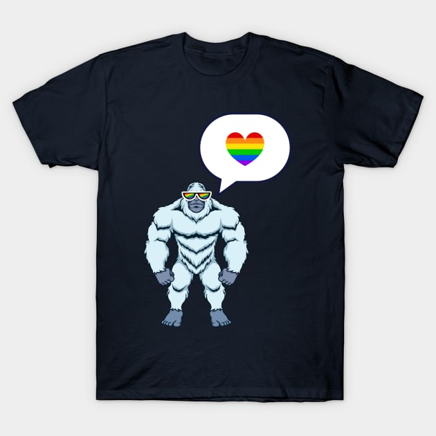 Diversity Pride Love Yeti T-Shirt by TheMavenMedium